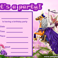 Pony Fairy 1 Birthday Invitation 1