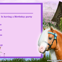 Pony Fairy 1 Birthday Invitation 7